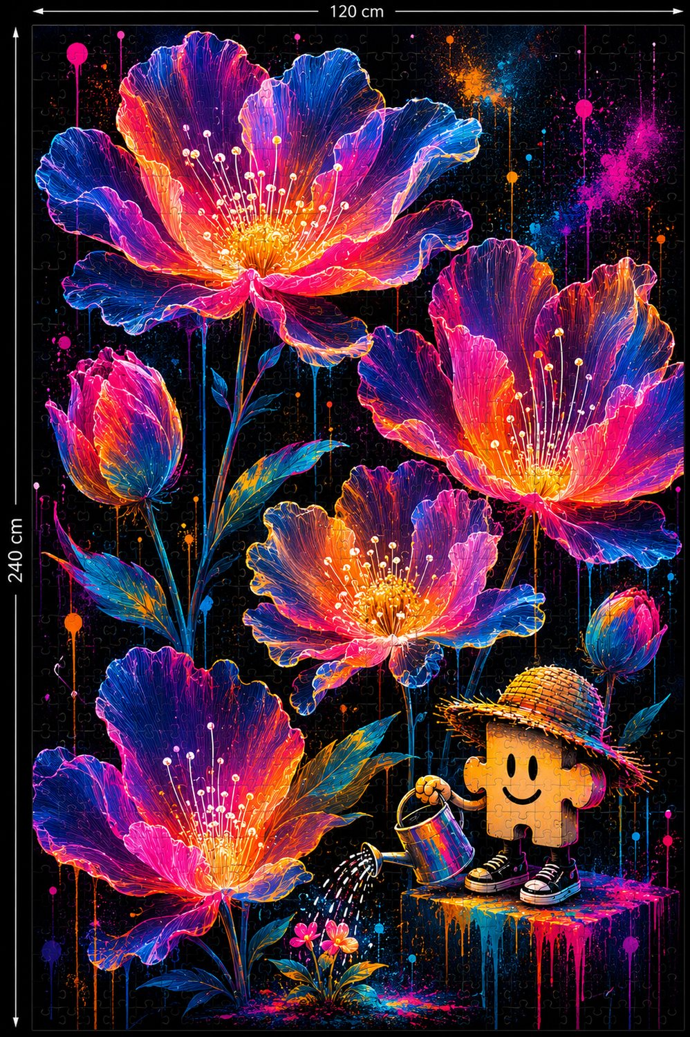 Teaser d'œuvre florale UzzlP en préparation